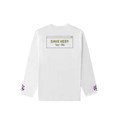 TYSON YOSHI -《 THAT GUY - SAVE HER OR NOT？》LONG SLEEVE TEE