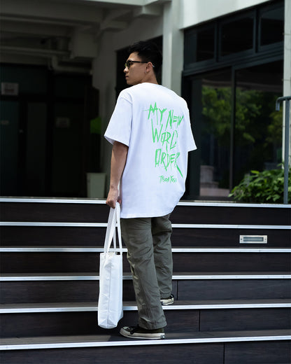 TYSON YOSHI -《M.N.W.O》LOGO PRINT T-SHIRT