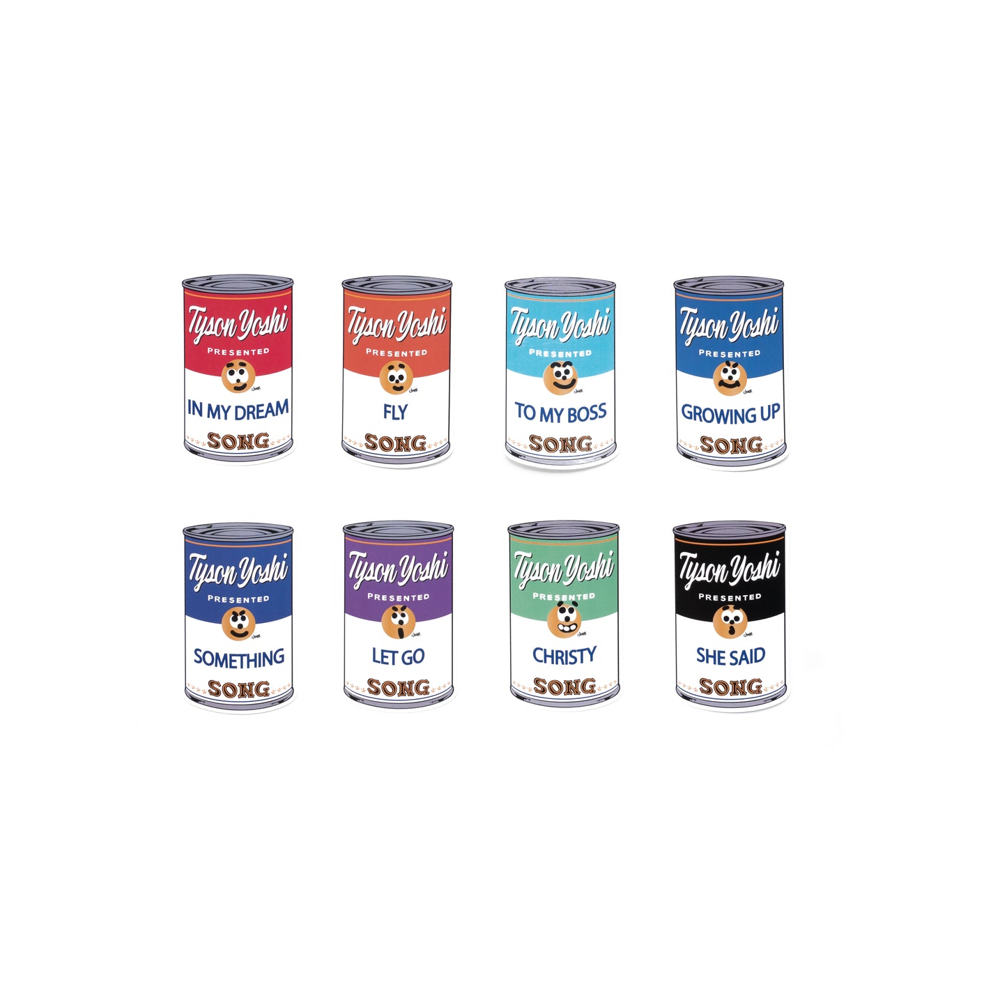 TYSON YOSHI x CHARR -《 CAMPBELL‘S SOUP CANS 》POSTCARD 8 pcs / set